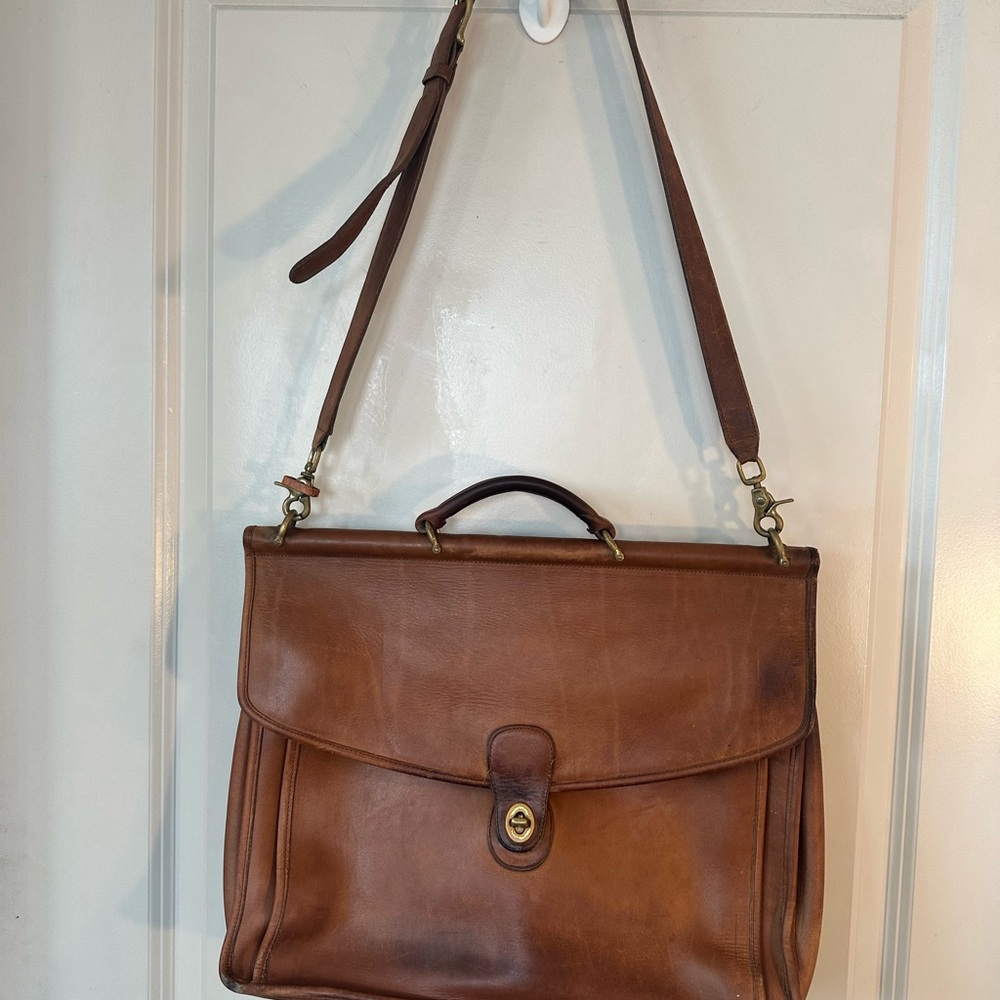 Vintage95 Coach Beekman British BrownLeather Briefcase/Messenger/Laptop Bag 5266 - Picture 14 of 16